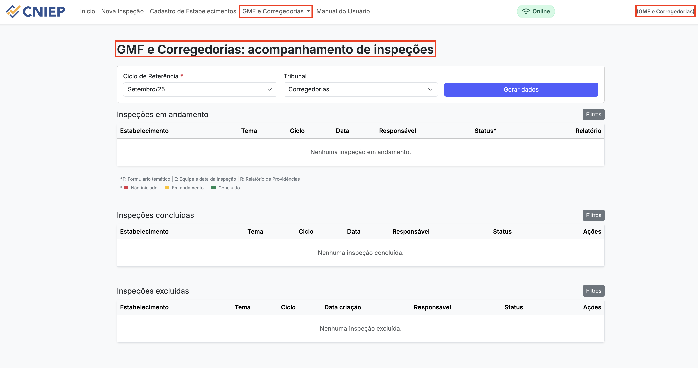 GMF/Corregedoria Acompanhamento