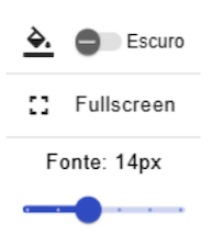 Figura 11 - Opções do Menu de Acessibilidade
