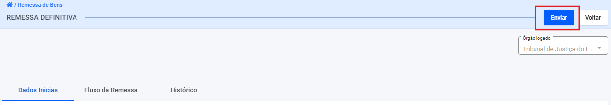 Figura 97 - Botão de enviar