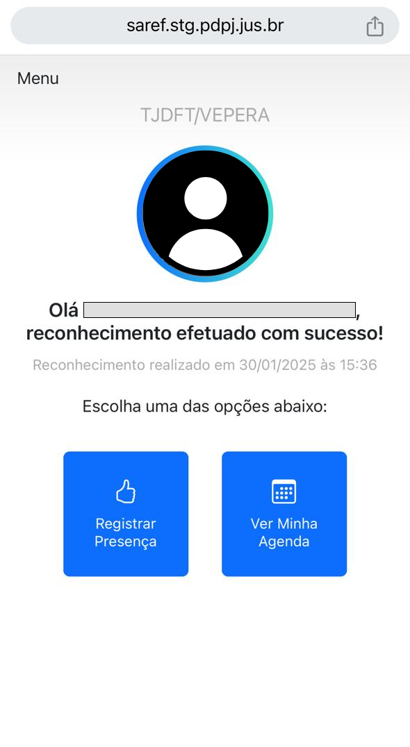 Menu do Apenado