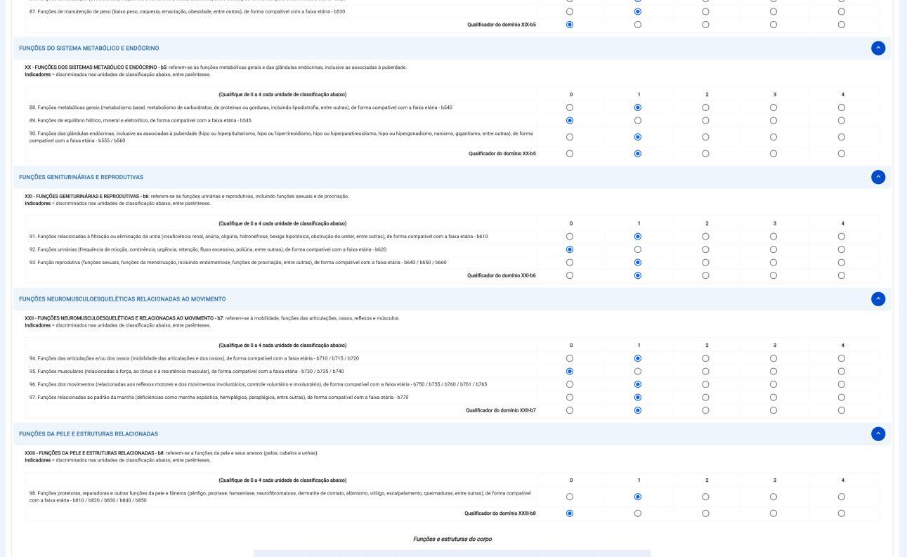 Aba Funções e Estruturas do Corpo, parte 5