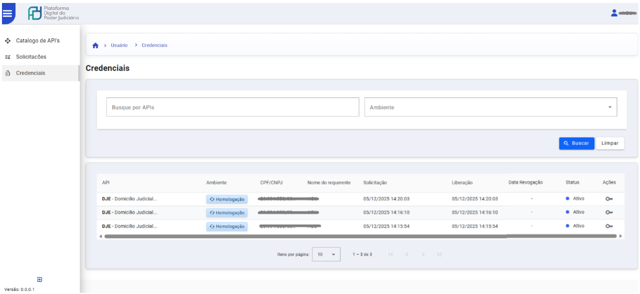 o sistema apresentará a tela abaixo