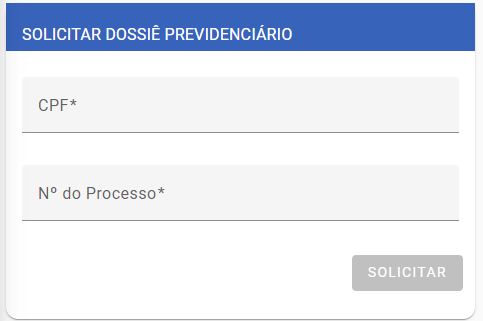 Formulário Dossiê Previdenciário