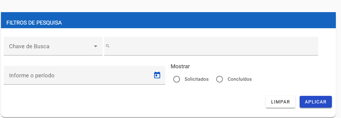 Filtros Dossiê Biopsicossocial