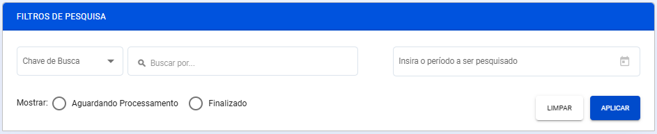 Filtros Ressarcimentos