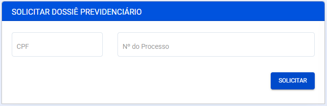 Formulário Dossiê Previdenciário