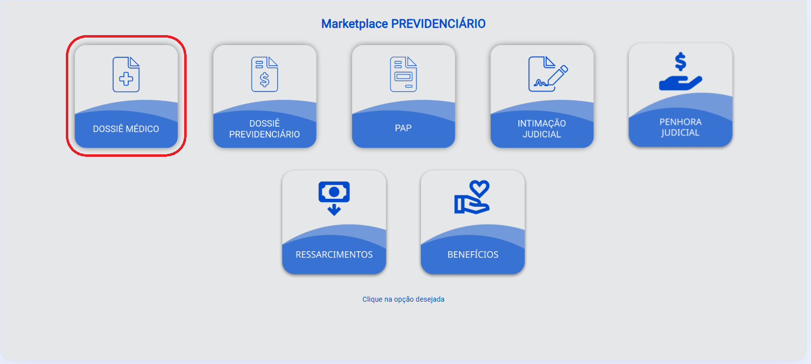 Opções do Marketplace Previdenciário